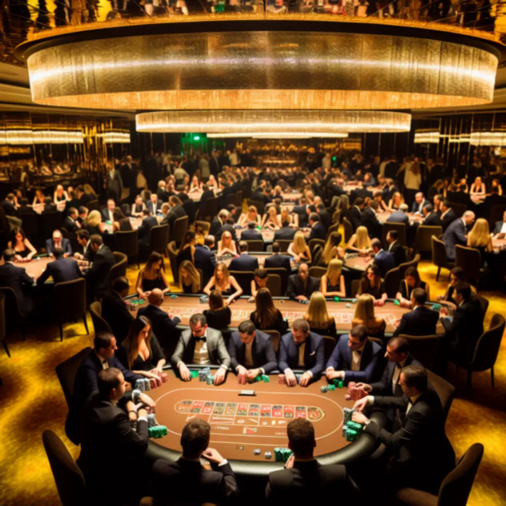 Luksusowy wieczór korporacyjny w stylu kasyna