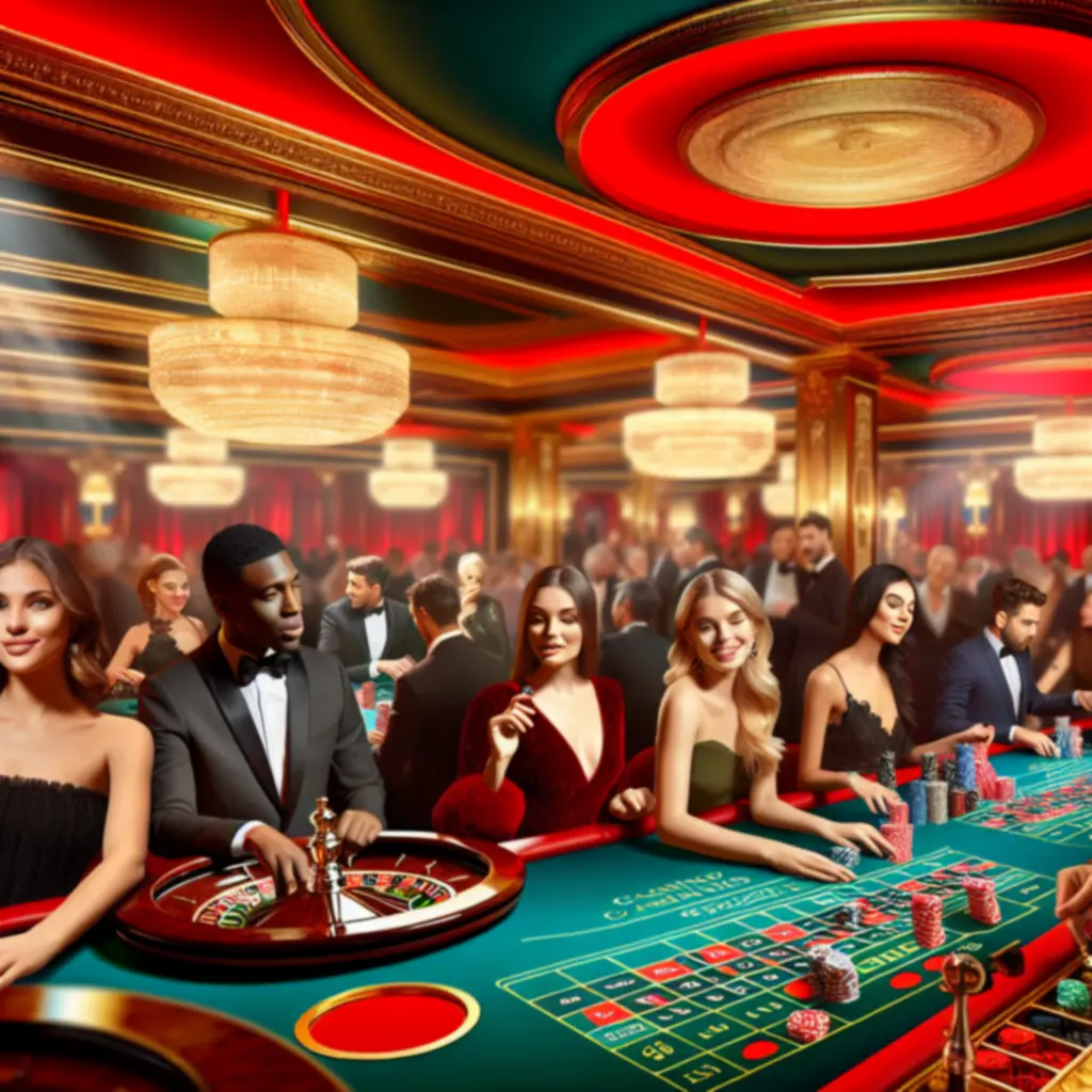 Profesjonalne stoły kasynowe podczas eleganckiego wieczoru Lucky Night Event