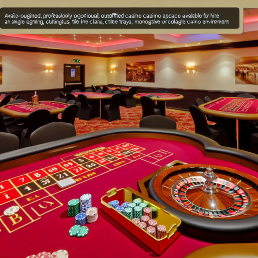 Profesjonalny sprzęt kasynowy przygotowany do wynajmu